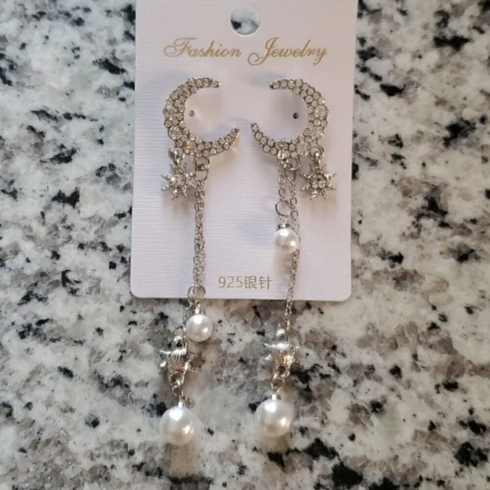 Moon & Styar crystal earrings gypsy jewelry